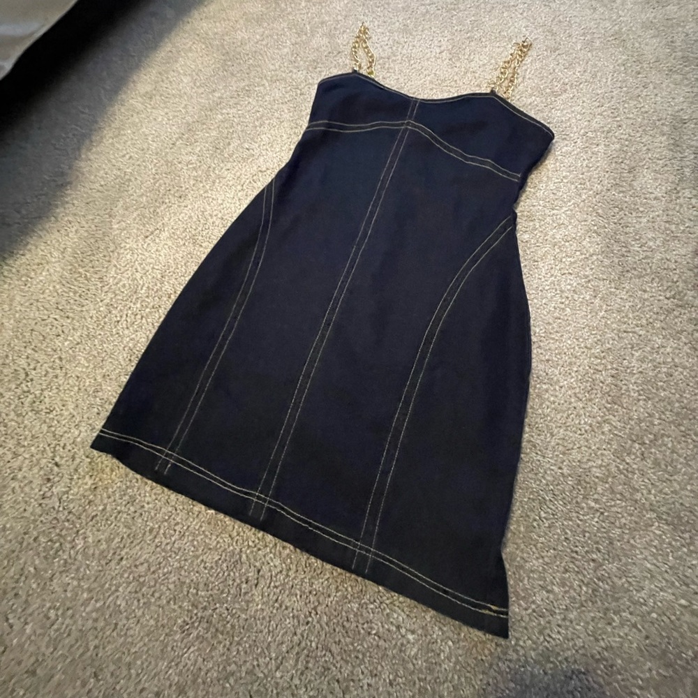 Fashionnova Jean Chain Dress